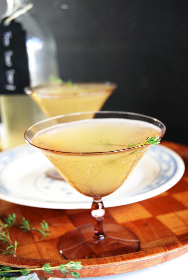 Thyme and Apple Pisco Sour - The Charming Detroiter