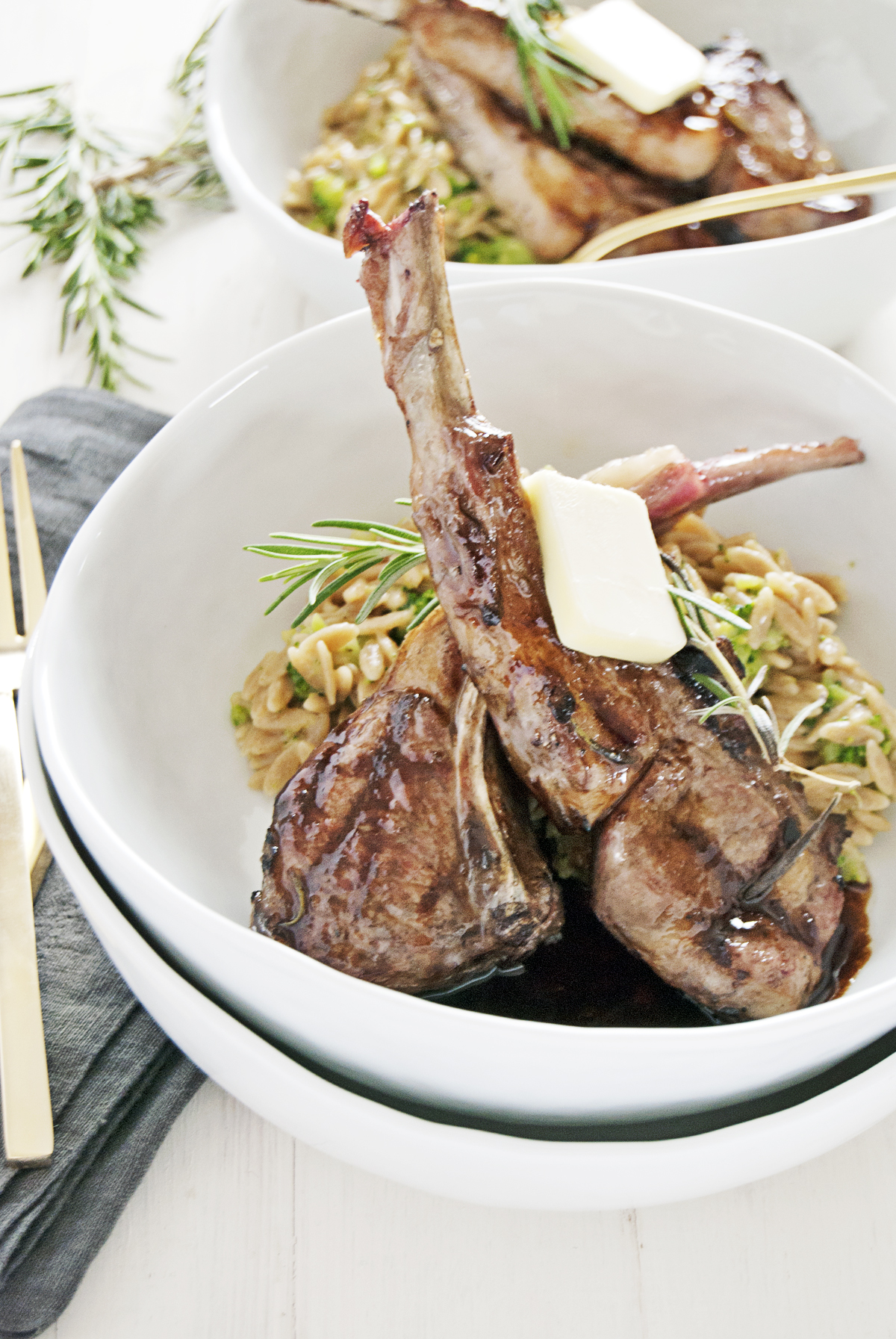 Grilled Lamb Chops with Balsamic Brown Butter Sauce The Charming Detroiter