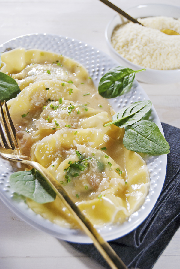 Lobster Ravioli with Champagne Beurre Blanc - The Charming Detroiter