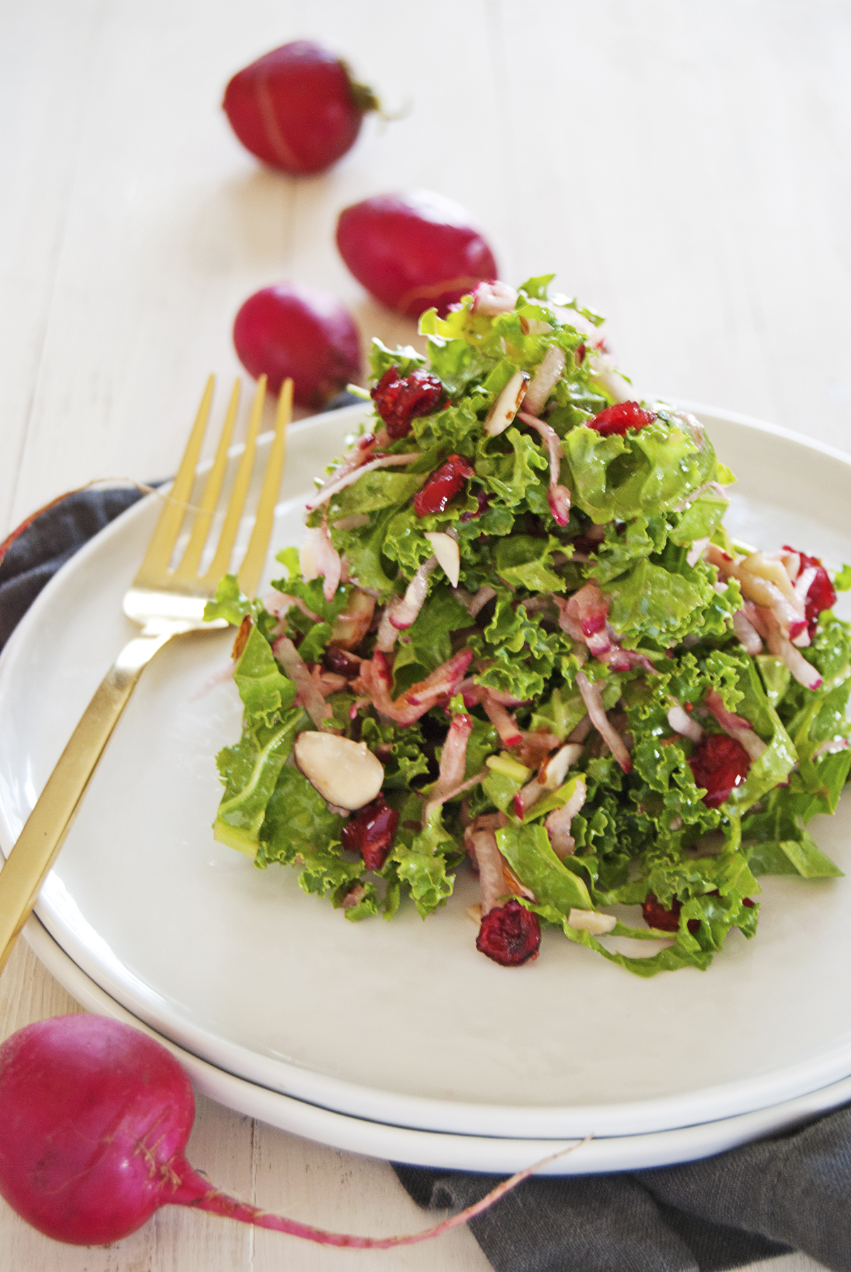 Kale and Radish Slaw - The Charming Detroiter