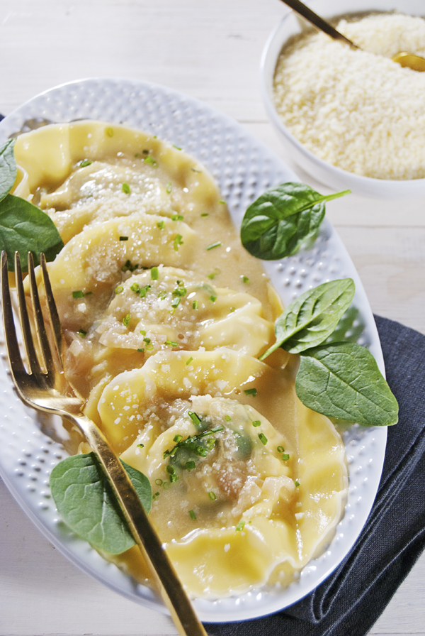 Lobster Ravioli with Champagne Beurre Blanc - The Charming Detroiter