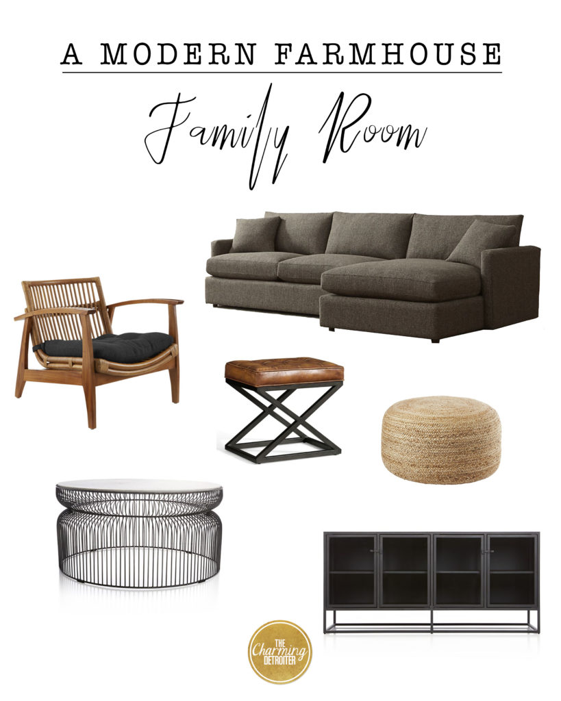 Our New Home: Farmhouse Family Room Inspiration - The Charming Detroiter