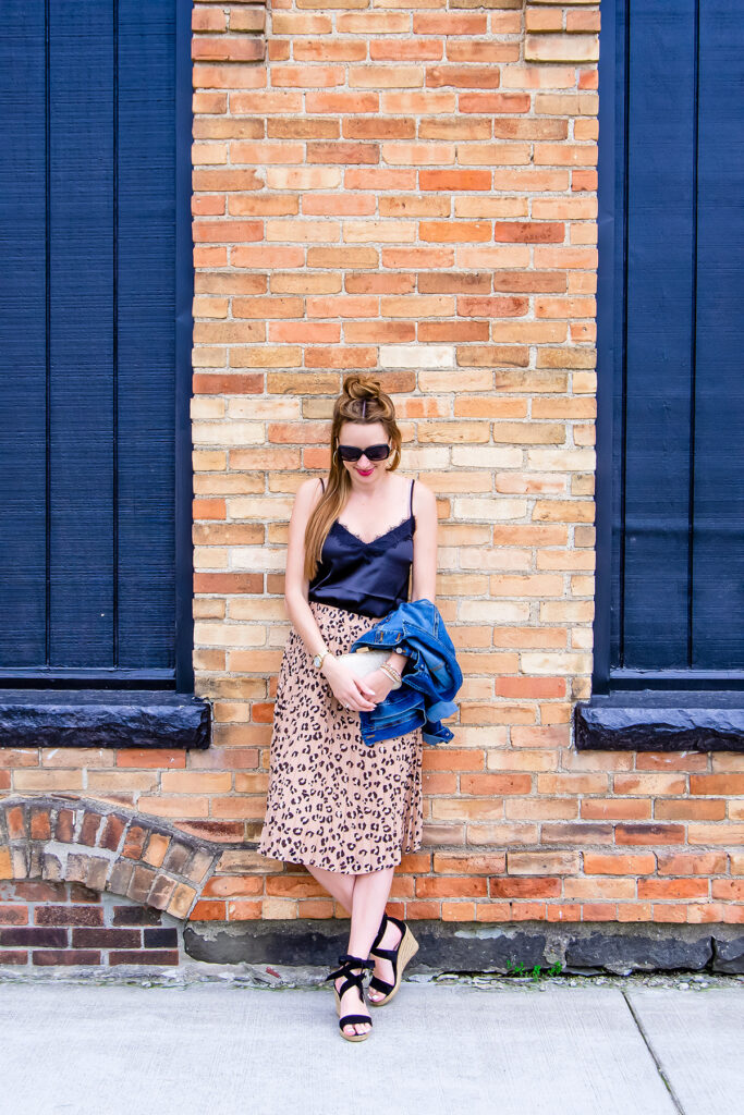 A Leopard Print Skirt Outfit The Charming Detroiter